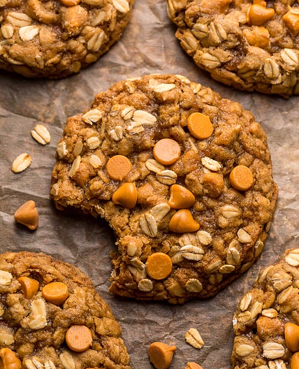 Chewy Butterscotch Oatmeal Cookies AKA Oatmeal Scotchies