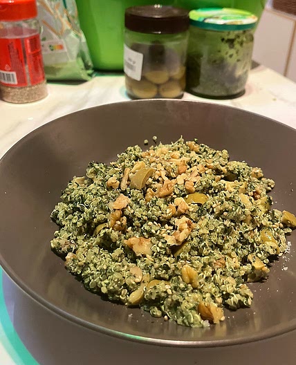 Quinoa Pesto Salad | Veginner Cooking