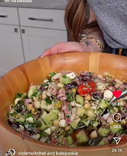 Italian Chopped Dense Bean Salad