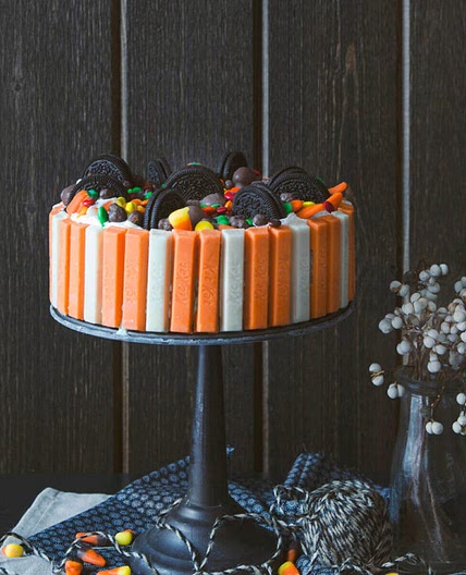 Halloween Kit Kat Ice Cream Cake