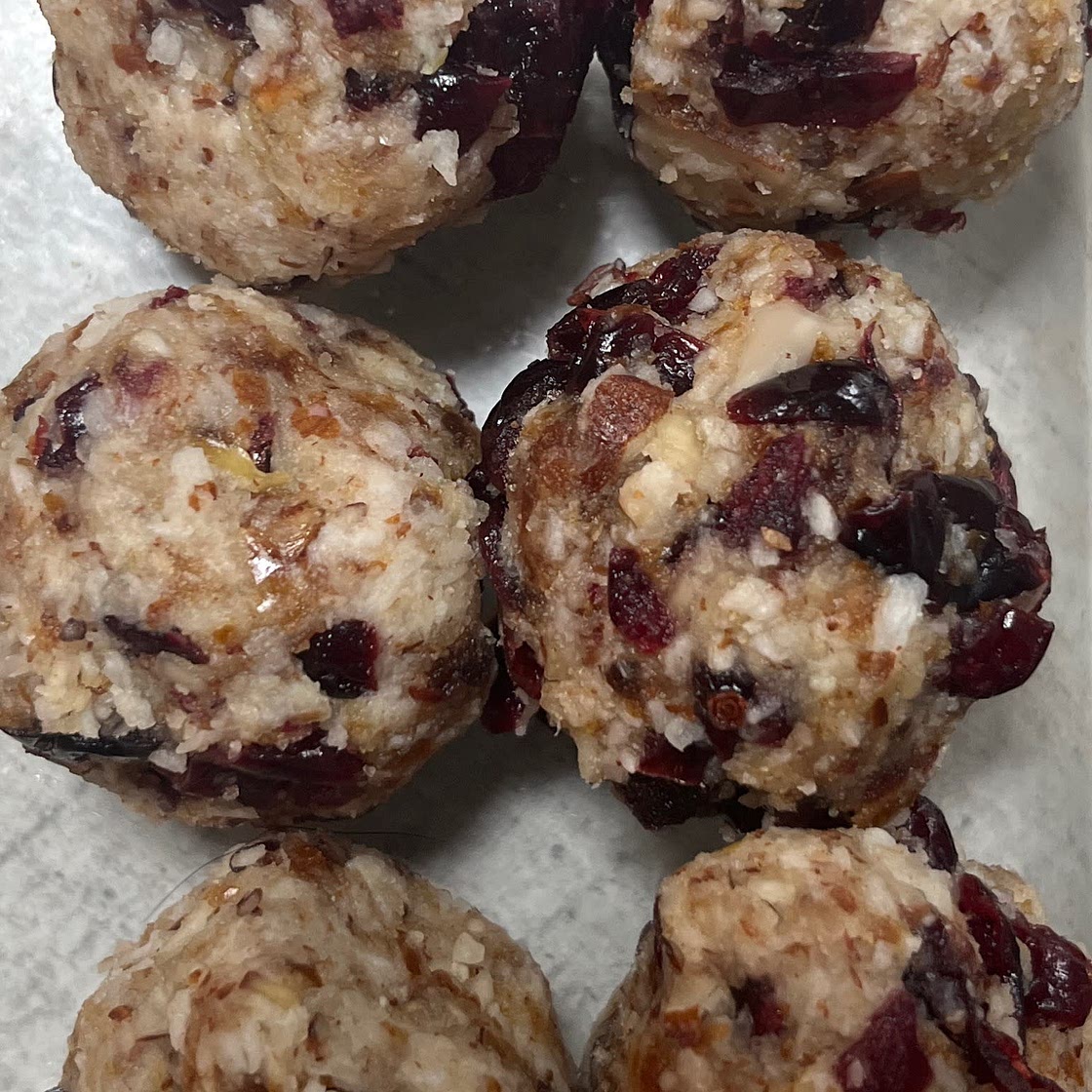 Cranberry Lime Bliss Balls