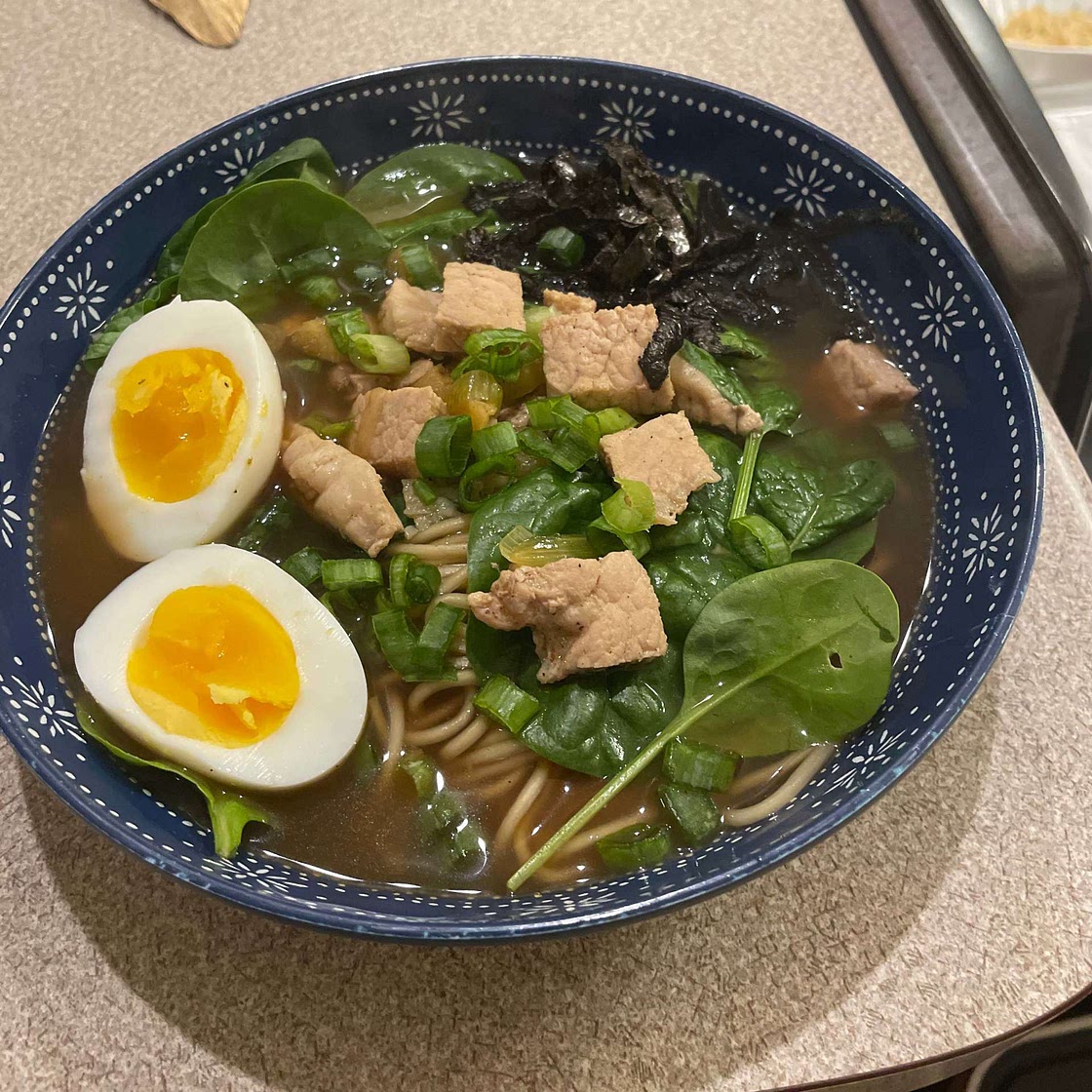 Japanese ramen noodle soup