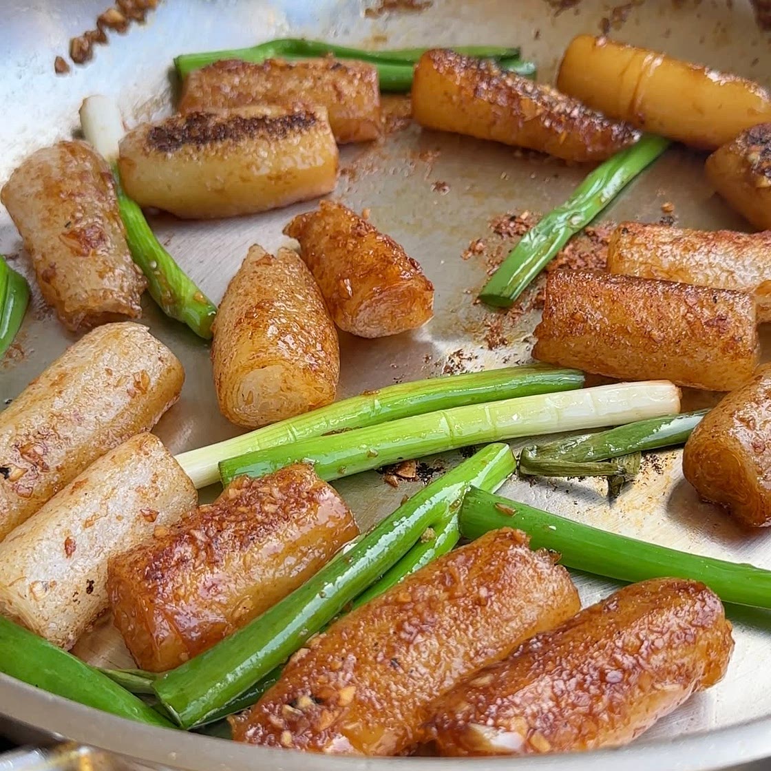 Fried Rolled Noodles Recipe
